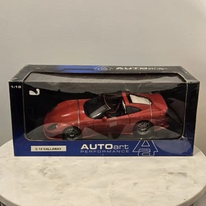 AUTOart Corvette CALLAWAY C12 SUPER CAR Red 1/18 Scale Diecast New In Box - Picture 1 of 8