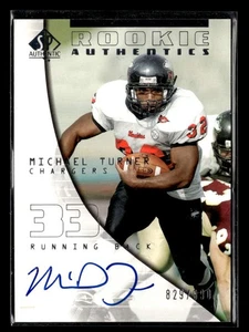 2004 SP Authentic Michael Turner Auto Autograph /990 #160 Rookie UX3249 - Picture 1 of 2