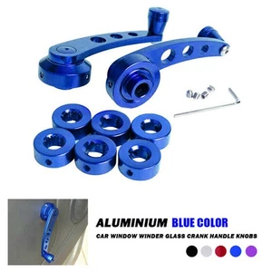 2X Universal Aluminum Manual Billet Car Window Crank Handle Winder Truck Pickup - Picture 1 of 9