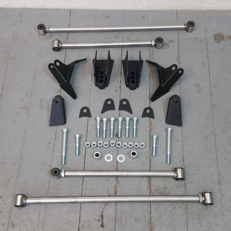 Stainless Steel Triangulated Full Size 4 Link Kit for 1941 - 1948 Studebaker - Image 1 of 4