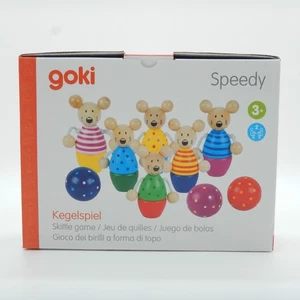 goki Kegelspiel Speedy - Kinderbowling Spielzeug Mäuse Holz - NEU & OVP - Bild 1 von 2