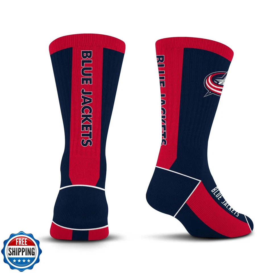For Bare Feet NHL COLORADO AVALANCHE MVP Crew Sock Team Color Youth - Image 1 of 3