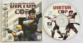 Virtua Cop (Sega Saturn) DISC + SLEEVE ONLY | NO TRACKING | M1919