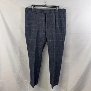 Peter Christian Harris Tweed Hose Herren 38x29 Wolle Windowpane gefüttert Schottland - Bild 1 von 10