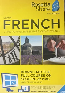 Rosetta Stone - French Full Course Online Subscription with Download NEW - Picture 1 of 1