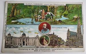 1912 KATHOLISCHES PC SOUVENIR INTERNATIONALER EUCHARISTISCHER KONGRESS WIEN ÖSTERREICH - Bild 1 von 2