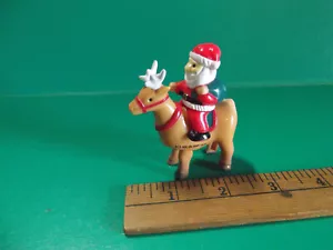 Papá Noel montado con cuerda en renos ""Bob's Up & Down"" 2,75" en 1993 - Imagen 1 de 9