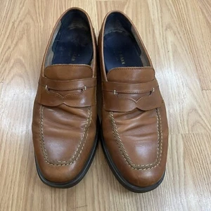 Cole Haan Grand OS Brown Leather Slip On Penny Loafer Dress Shoes Men’s Size 11M - Picture 1 of 10