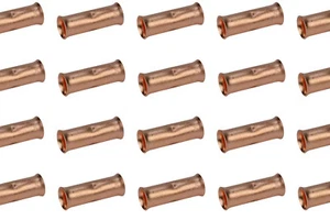 3/0 AWG TEMCo Butt Splice Connector Bare Copper Uninsulated Gauge. 100 Pack - Picture 1 of 5