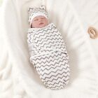 Soft Baby Swaddle Wrap Cotton Newborn Wrap Hot Sale Baby hat Set  Unisex Infant
