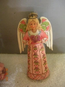 Jim Shore - Heartwood Creek - Breast Cancer Awareness Angel - Picture 1 of 1