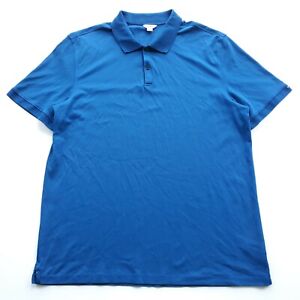 Calvin Klein Polo Shirt Mens Size Large Cotton Blue 