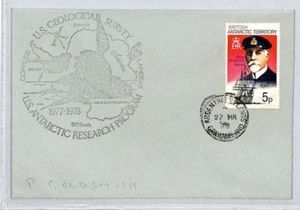 BRITISH ANTARCTIC TERRITORY Cover US GEOLOGICAL SURVEY RSS BRANSFIELD 1978 ZK55 - Picture 1 of 10