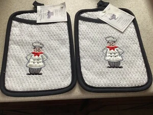 Fat chef pocket pot holder set of 2 new mint - Picture 1 of 5