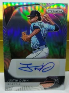 2020 Prizm Justin Dunn RC Autograph Auto Silver Prizm Mariners - Picture 1 of 3