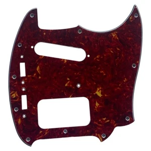 Parti di chitarra pickguard tartaruga rossa 4 strati per Fender Kurt Cobain Mustang HS - Foto 1 di 6