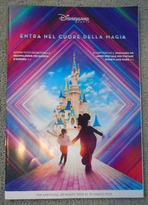 NEW Disneyland Paris Resort Travel Brochure 2024-2025 in Italian (Rare) - Picture 1 of 8
