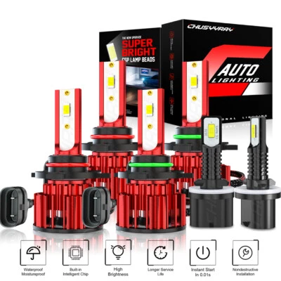 Kit faros LED + faros antiniebla blanco puro para Pontiac Bonneville 1992-2005 Foto 1 de 4