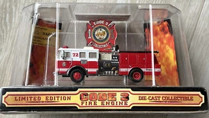 1997 Code 3 CITY Of HOUSTON SEAGRAVE PUMPER 1:64 FIRE TRUCK DEPARTMENT #78 - Picture 1 of 6