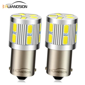 2pcs 1156 BA15S 5630 17 LED Globe d'ampoule de clignotant 6V Non polarité Blanc - Imagen 1 de 8