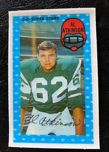 1971 Kelloggs Al Atkinson football card #53