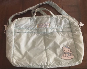 Vintage Sanrio Hello Kitty Blue Angel Nylon Bag 1999 Vintage Pre-owned rare - Picture 1 of 11