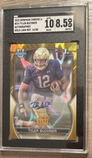 2022 Bowman University Tyler Buchner Gold Lava Refractor Auto # /50