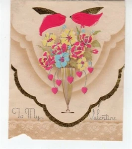 Tarjeta de San Valentín + sobre de 1938. Firmado y publicado - Imagen 1 de 4