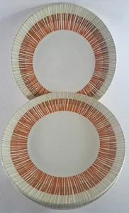 Royal China Radiance Dinner Plates Cavalier Ironstone Set Of 4 Orange 10" - Picture 1 of 5