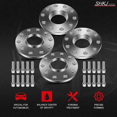 (4) 15MM Wheel Spacers 5X130 14X1.5 For Audi Q7 Porsche 911 Cayenne Panamera 968 - Image 1 of 4