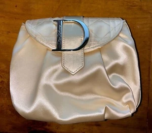 Dior Jadore Cosmetic Bag Only. Satin Snap Clutch Bag Dior Logo Orig. box - READ - Picture 1 of 21