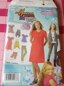 Simplicity Pattern 2267 Disney Hannah Dress Top Pants Sizes 7 8 10 12 14 16 FF