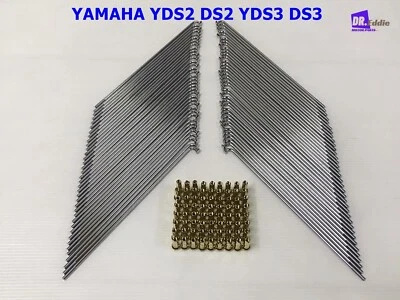 Fit YAMAHA YDS2 DS2 YDS3 DS3 FRONT &REAR SPOKE SET GOLD NIPPLES 72Pcs.#BI5398# - Изображение 1 из 4