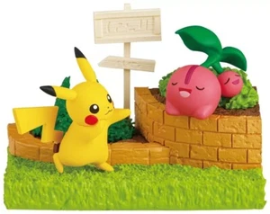 [USA Fast Ship!] PIKACHU & CHERUBI Pokemon Garden by RE-MENT - Picture 1 of 2
