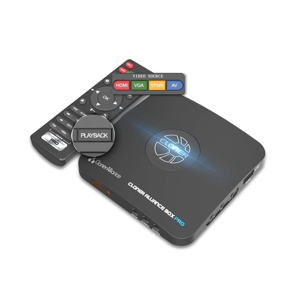 Box Pro, 1080p@60fps Video Recorder, DVR with HDMI Capture, Playback on TV. R... - Image 1 of 4