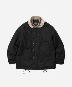FRIZMWORKS Edgar N-1 Deck Jacket Black - Lined Winter Coat - Picture 1 of 8