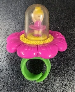 Vintage 1994 Bluebird Polly Pocket Spinning Ballerina Flower Ring - Picture 1 of 3