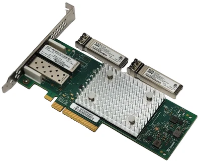 HPE QLOGIC QLE2692-HP SN1100Q 16GB 2 PUERTOS FC HBA 853011-001 alto perfil con SFP Foto 1 de 4