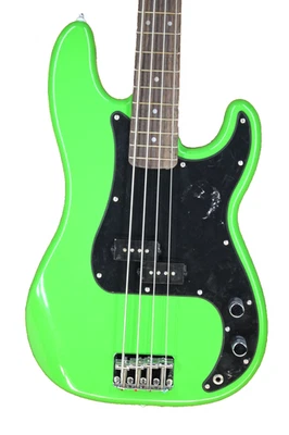 Bajo eléctrico de 4 cuerdas Squier Sonic Precision - verde lima #M1121 Foto 1 de 4