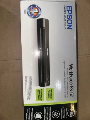 Epson ES-50 WorkForce Portable Document Scanner - Black Brand New! - Image 1 of 2