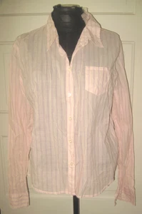NUEVO CON ETIQUETAS AEROPOSTALE Jr's Rosa Rayas Abotonadas Top Camisa Blusa XL ÚLTIMA OPORTUNIDAD - Imagen 1 de 7
