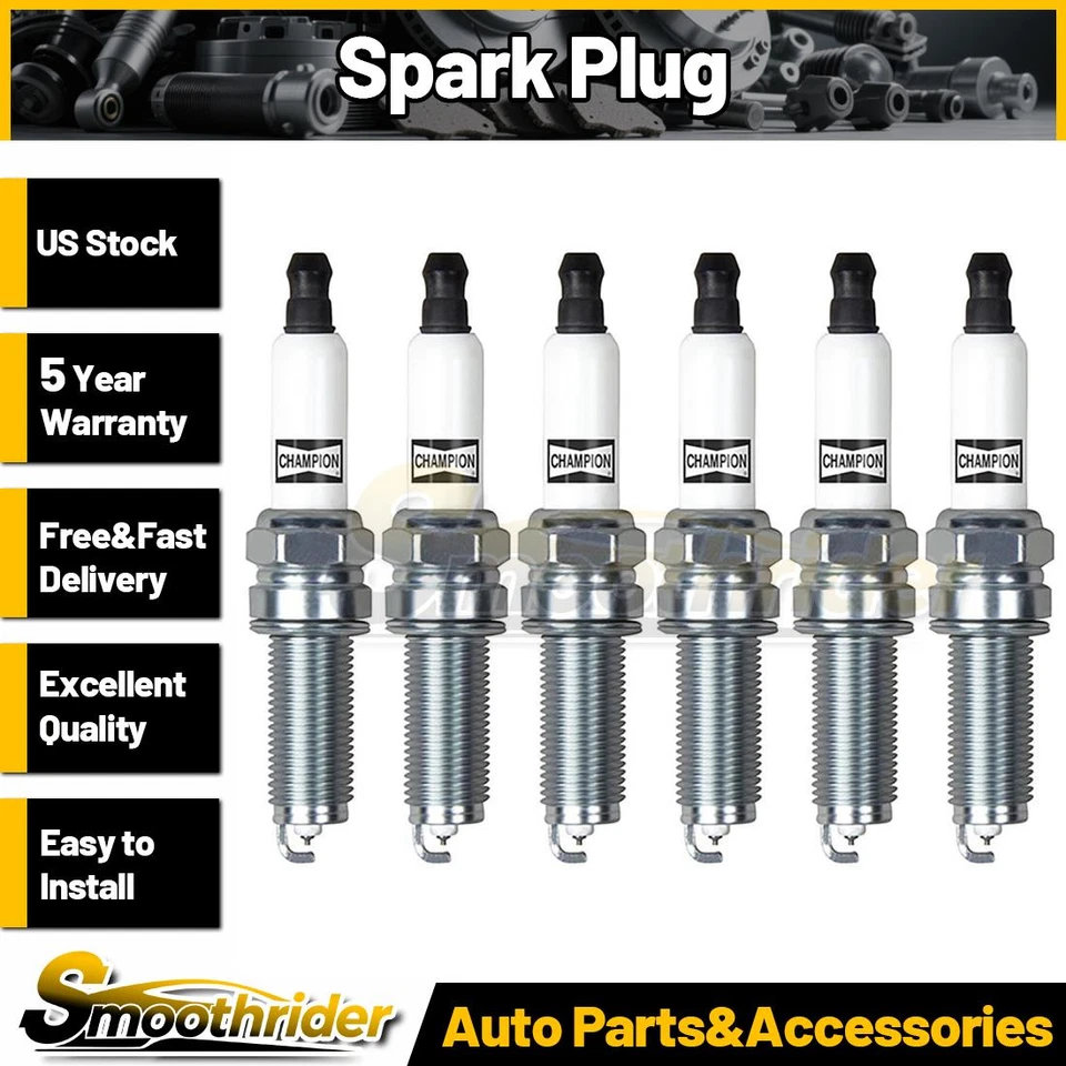 Champion Spark Plug 6pcs Spark Plug for Ram 1500 2013 2014 2015 2016 2017 2018 - Image 1 of 4