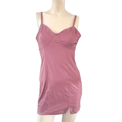 Sexy Mini Vestido Free People Intimately Rosa Imitación Cuero S Dollette Bodycon Foto 1 de 4