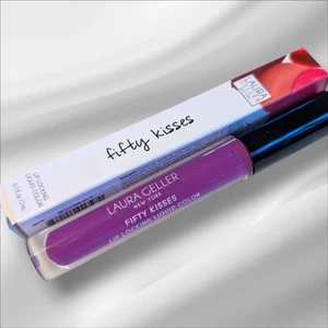NUEVO Raro ORCHID LOVE Laura Geller Fifty 50 Besos Bloqueo de Labios Color Líquido - Imagen 1 de 2