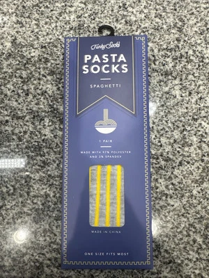 Calcetines funky para hombre calcetines de pasta Foto 1 de 4