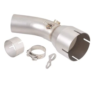 For Kawasaki Ninja 650 Z650 2023-2025 Exhaust Tips Stainless Steel Mid Pipe 51mm - Picture 1 of 10