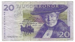 Billete Suecia 20 coronas 1997 P63a.1 - Imagen 1 de 2