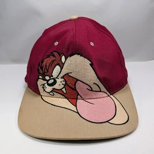 Vintage 90s Looney Tunes TAZ Big Print Hat  Prime Time 1994 Snapback Cap - Picture 1 of 11