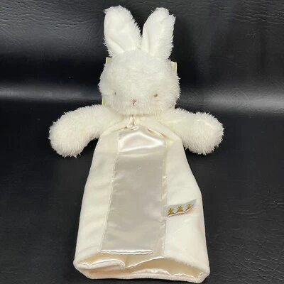 Cobertor de segurança novo com etiquetas Bunnies by the Bay Bye Bye Buddy borda de cetim branco Lovey novo - Imagem 1 de 4