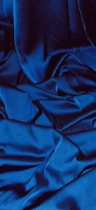 Tela satinada Charmeuse azul real 58"" PRECIO POR METRO - Imagen 1 de 2